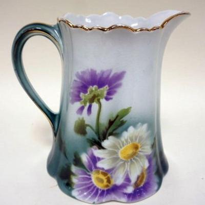 1154	K & G FRANCE FLORAL DECORATED PITCHER, APPROXIMATELY 9 IN H
