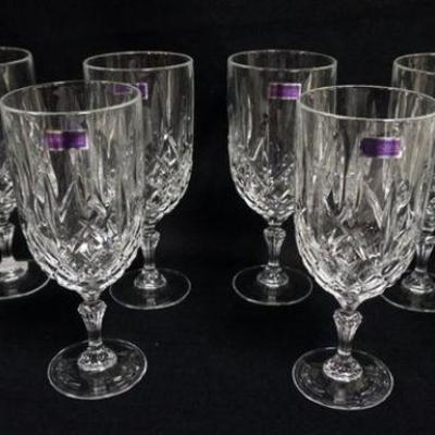 1142	WATERFORD LEAD CRYSTAL MARQUIS 8 1/2 IN GOBLETS, LOT OF 8
