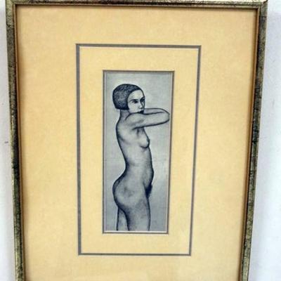 1131	ARTISTIDE MAILLOL NUDE PRINT, APPROXIMATELY 11 2/4 IN X 14 1/2 IN OVERALL
