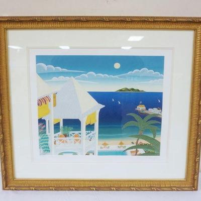 1081	THOMAS MCKNIGHT FRAMED & MATTED PRINT SIGNED & NUMBERED 86/200, APPROXIMATELY 30 IN X 27 IN
