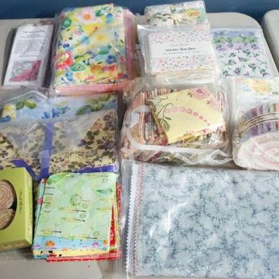 1307	QUILT KITS AND PRE CUT SQUARES FOR QUILTING
