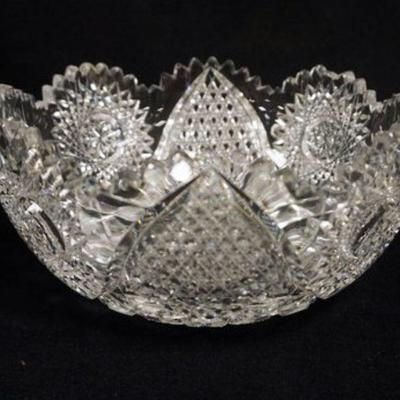 1281	CUT GLASS BOWL, APPROXIMATELY 8 IN X 4 IN H
