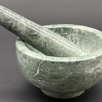 Marble Pestle and Mortar