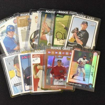 11 Various Baseball Trading Cards