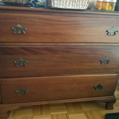 Walnut 3 drawer chest