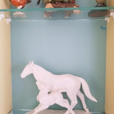 Kaiser Porcelain mare and foal figurine