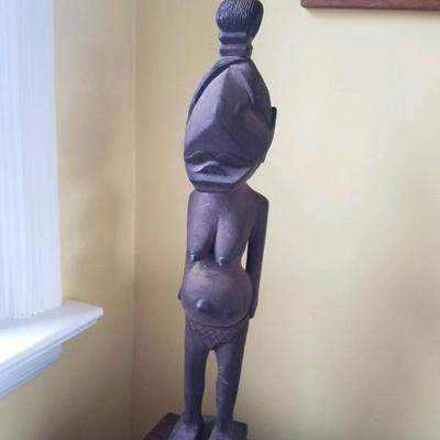 African carved wooden figurine