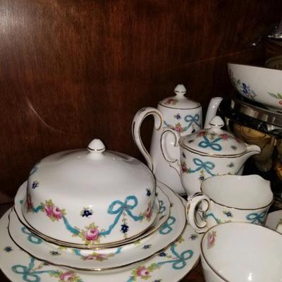 Crown Staffordshire “Blue Bow†china