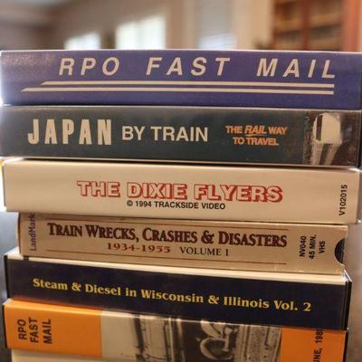Vintage VHS Train videos