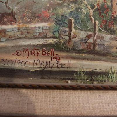 Framed artwork, Marty Bell
