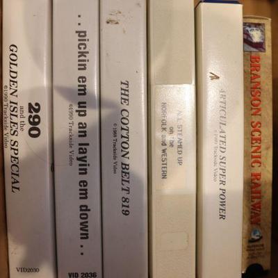 Vintage VHS Train videos