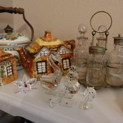 Vintage ceramics, crystal, glassware