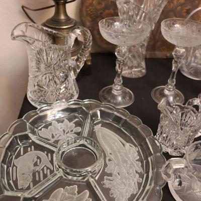 Antique and vintage glass and crystal