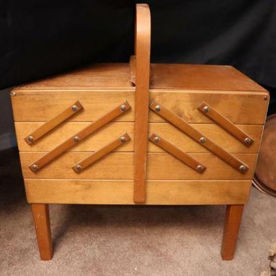 Antique sewing box