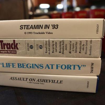 Vintage VHS Train videos