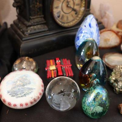 Antiques, decor, paperweights