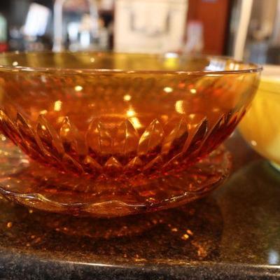 Vintage glass bowls