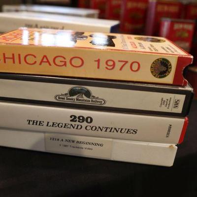 Vintage VHS Train videos