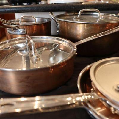 Copper pots and pans