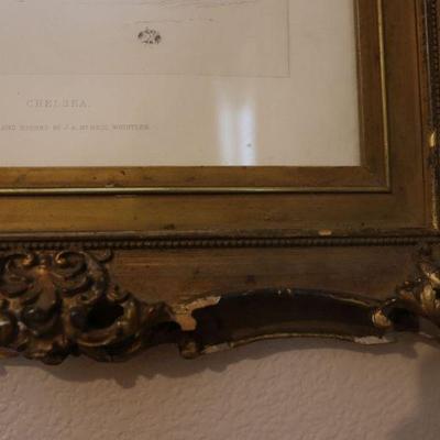 Antique framed artwork