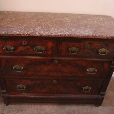 Antique marble topped dresser