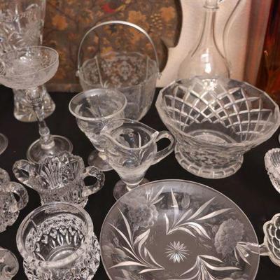 Antique and vintage glass and crystal