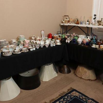 Vintage and antique decor, lampshades