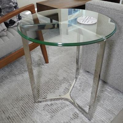 Chrome and Glass Table