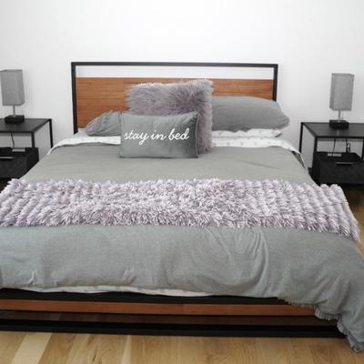 Queen Bed with Leesa Mattress from West Elm (Mattress Sold Separately- Never Slept On)