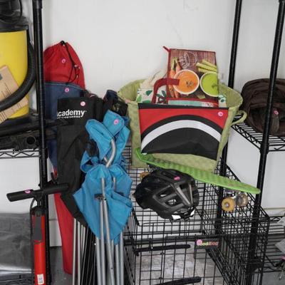 Garage - Dog Crate, Folding Chairs, Misc