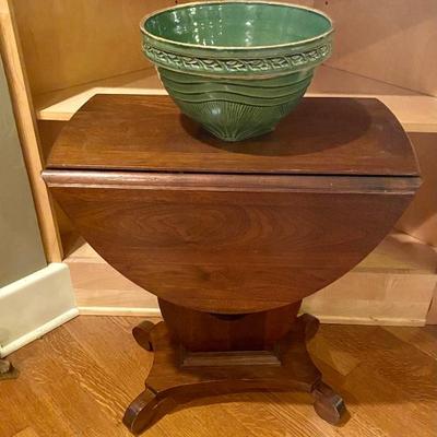 McCoy bowl and drop front table