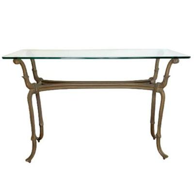 Lot 009
Contemporary Glass Top Console Table
