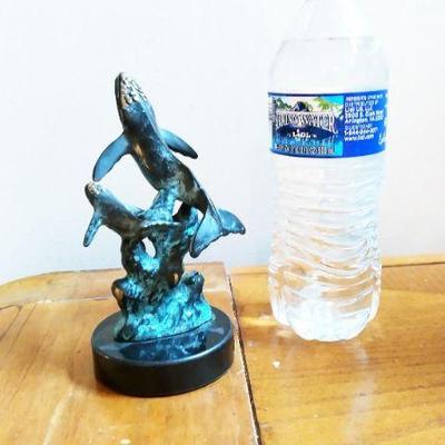 Small bronze statues - water bottle for scale