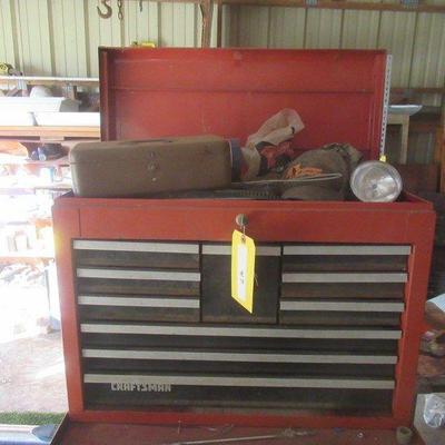 10 DRAWER CRAFTSMAN TOOL, CHEST WITH TOOLS