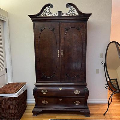 Century Wood Dresser Armoire Cabinet