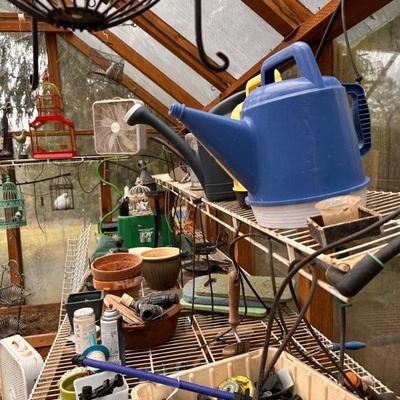Assorted Greenhouse and Garden Supplies