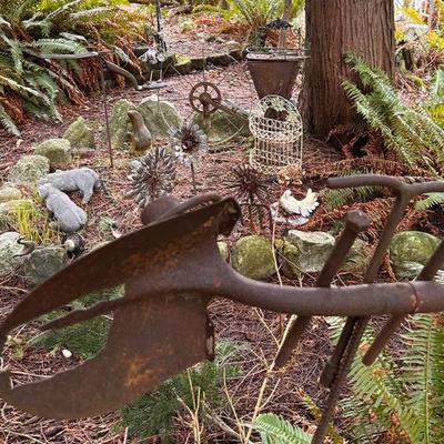 Unique Metal Yard Art