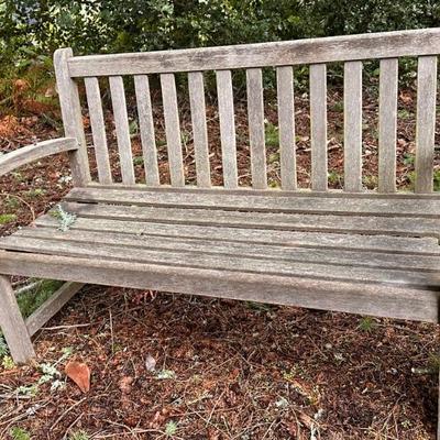 Vintage Outdoor Yard Wood Garden Bench