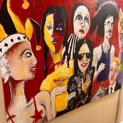 Original painting of different celebrity and artistic personalities
