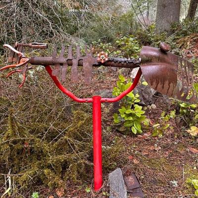 Unique Metal Yard Art