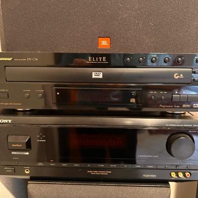 Pioneer DVD Player and Sony Receiver Audio Visual Entertainment Equipment