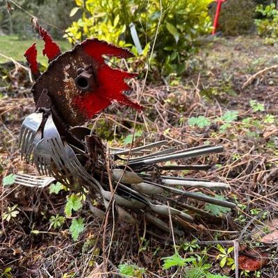 Unique Metal Yard Art