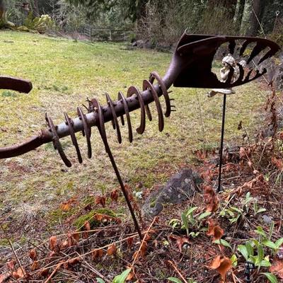 Unique Metal Yard Art