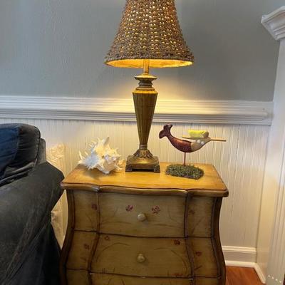 3 drawer side table $90 
25â€ W x 14â€ D x 25â€ T