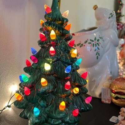 Vintage Ceramic 11.5â€ Christmas tree $50