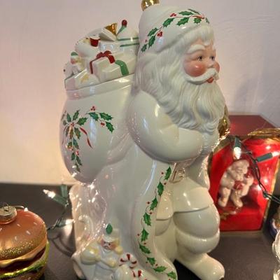 Lenox Holiday Santa cookie jar $25