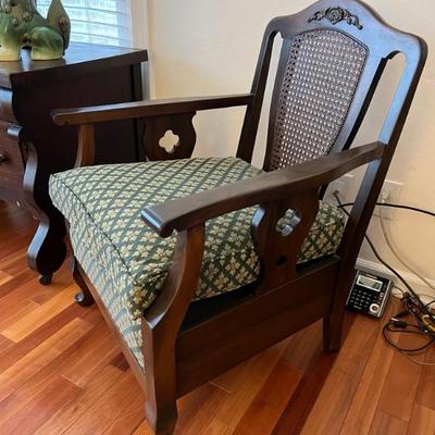 Cane back chair $135