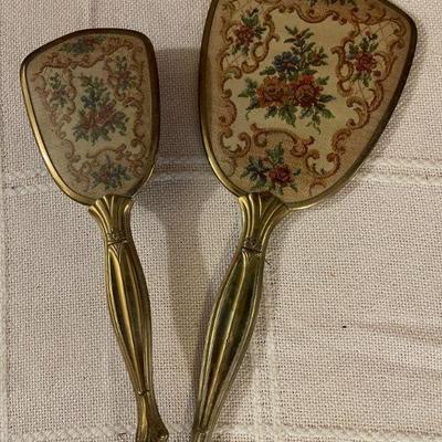 brush and mirror set