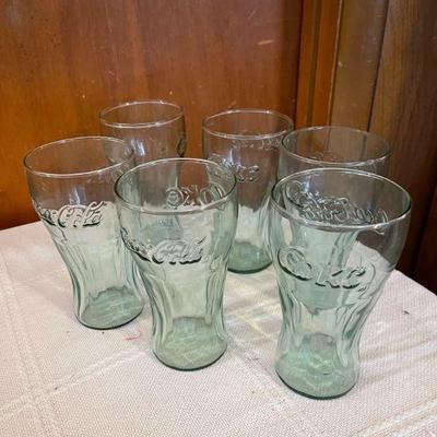 set of 6 Coca-Cola glasses