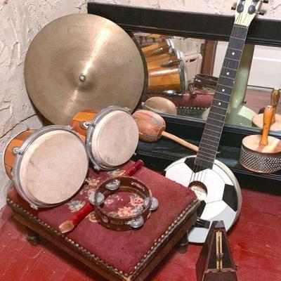 Percussion instruments for the family band